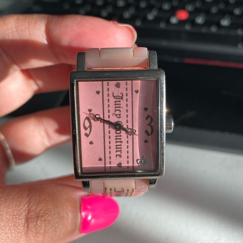 Juicy Couture Rubber Wristband Watch